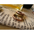 Anéis para Mulheres Lovely 8X Retro Wish Letters Hot Couple Rings